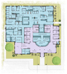 Floorplan of new Winslow Animal Hospital