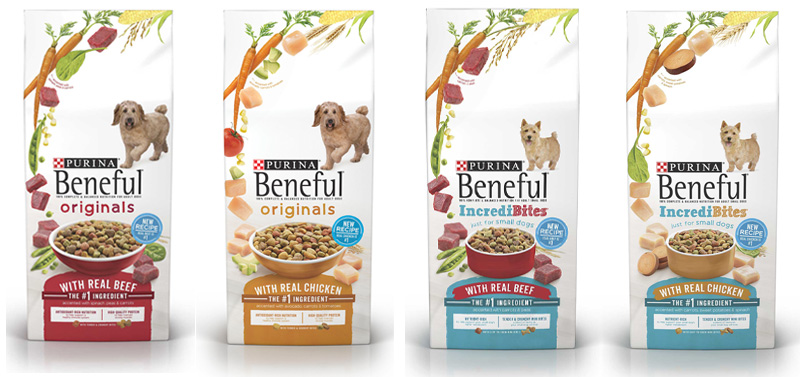 beneful dog food ingredients label