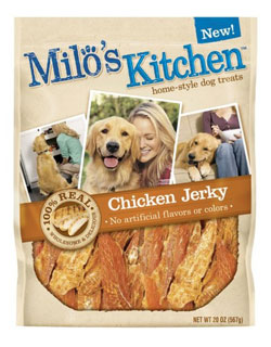Milo’s Kitchen Recalls Chicken Jerky, Chicken Grillers Home-style Dog Treats