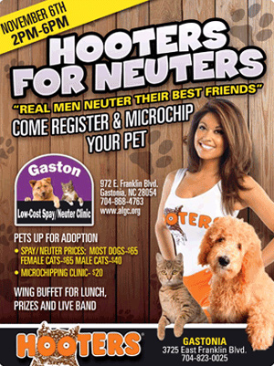 Hooters Fundraising Event Focuses On Spay/Neuter