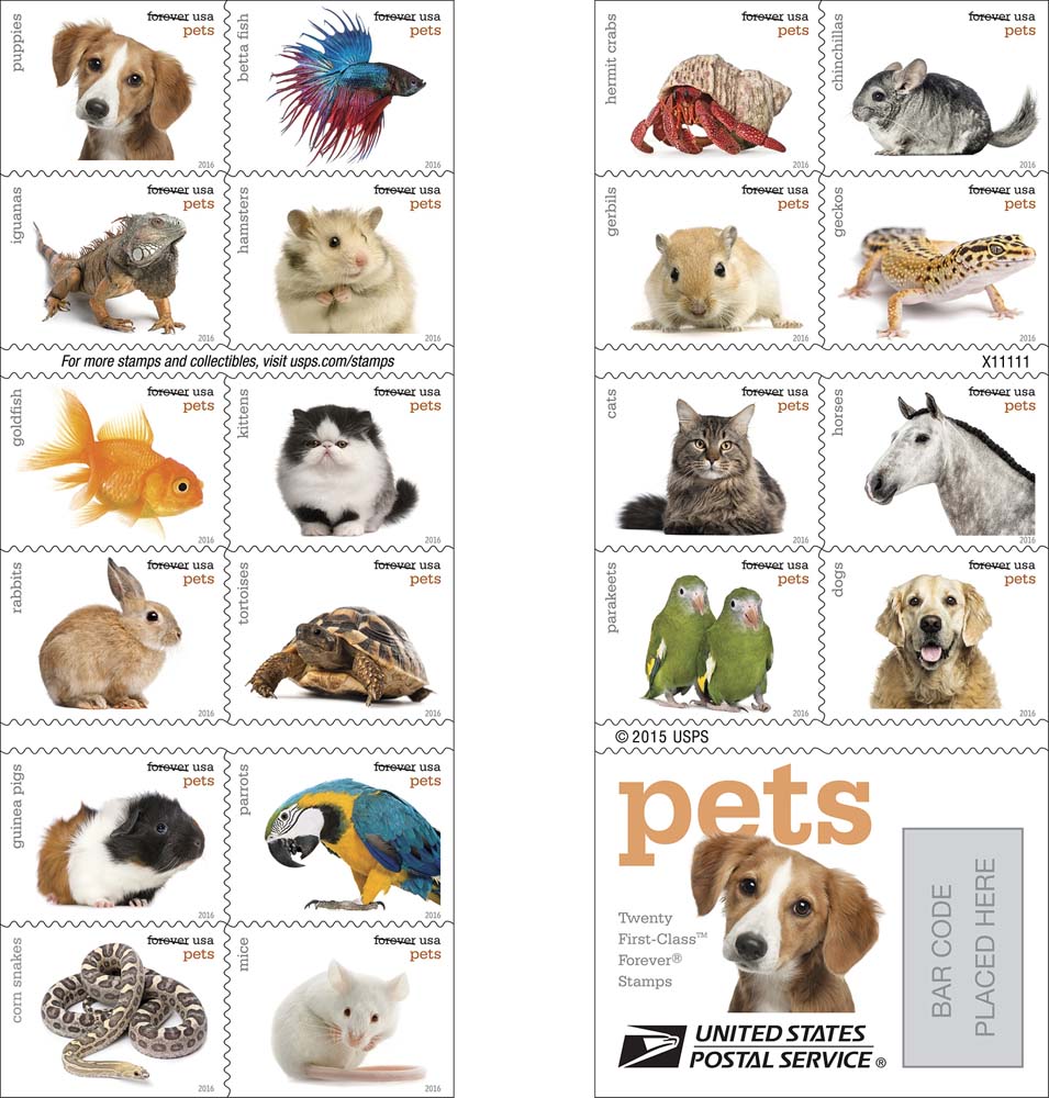 USPS's New Forever Stamps Feature Pets