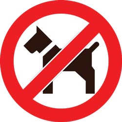no dog sign