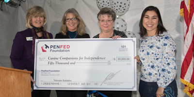PenFed Foundation donates $50,000 to program providing assistance dogs to veterans