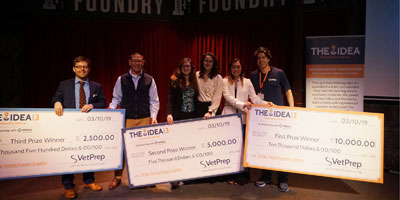 Students participate in a yearlong veterinary innovation competition