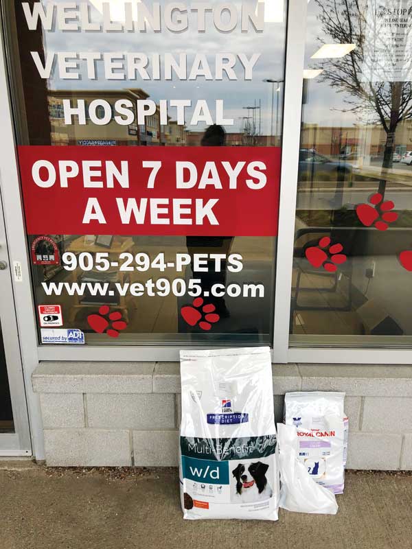 Besides offering curbside pickup to clients of preventatives, long-term drugs, and food, talk with your veterinary distributor about setting up and promoting your online store. Photo courtesy Cliff Redford