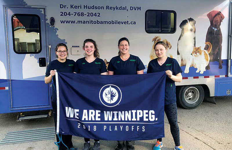 Dr. Hudson Reykdal’s mobile clinic helps her and her team treat animals in Manitoba’s remote areas.