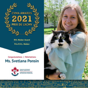 Svetlana Ponsin, recipient of the R.V.L. Walker Award
