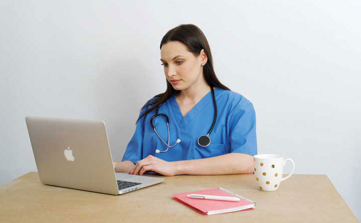 Photo by Sarah Said Cloud software protects your data whether you are working in the clinic or catching up on paperwork at home. Photo by Sarah Said