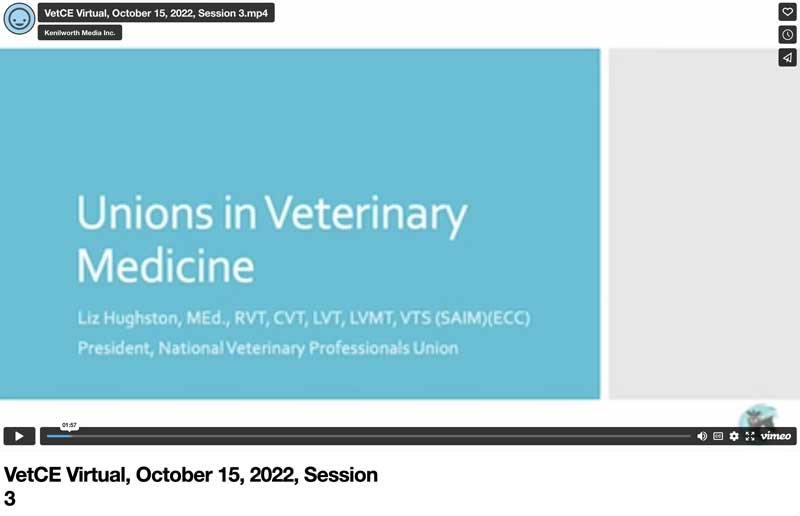 Unions in Veterinary Medicine