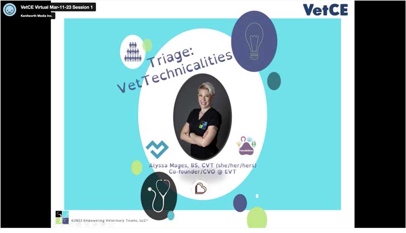 Triage Vet Technicalities