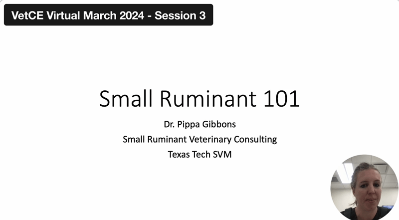 Small Ruminants 101 for Small Animal Practitioners