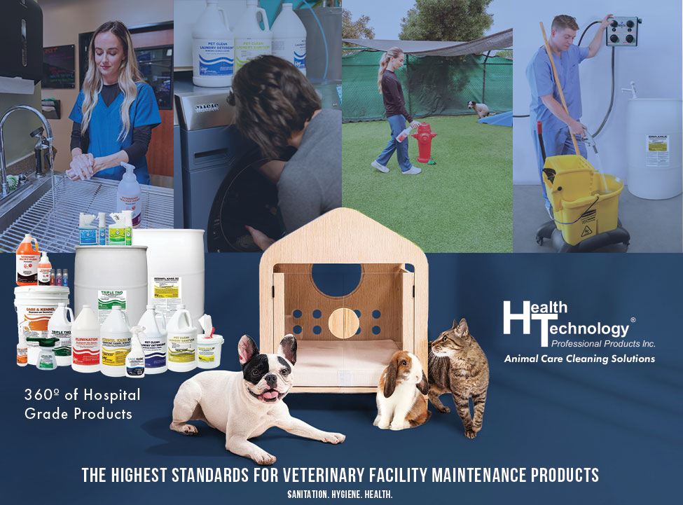 Collage of products being used in clinic