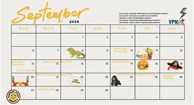 September pet-related holidays!